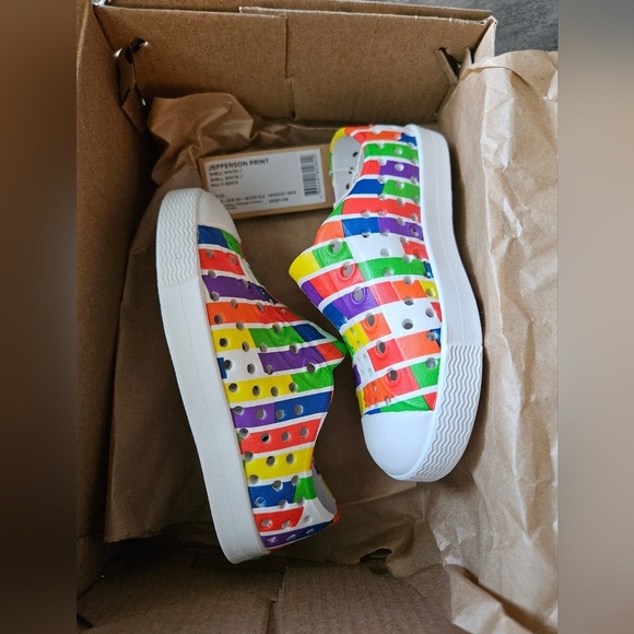 Native Kids Shoes - Multicolor Stripes - Picture 4 of 7